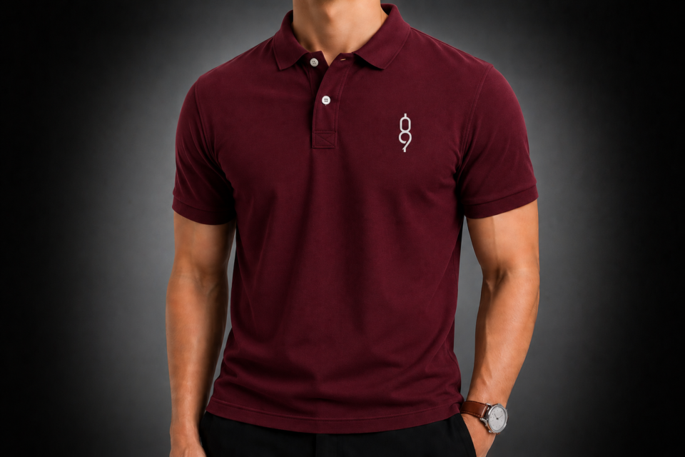 Polo T-Shirts Maroon